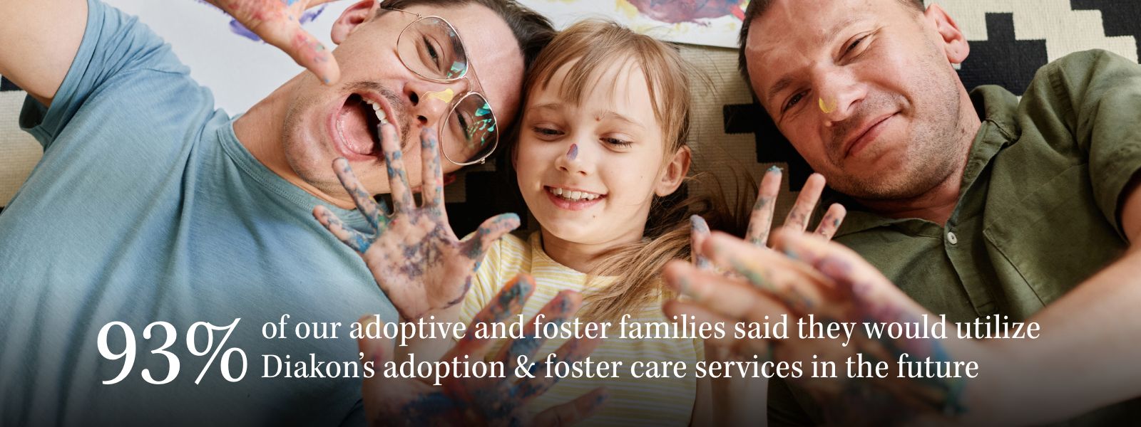 90% of our adoptive and foster families said they would utilize Diakon adoption & foster care services in the future