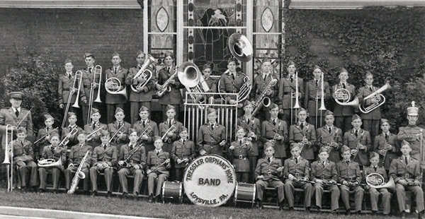 Tressler Orphans Home band from the mid 1900s